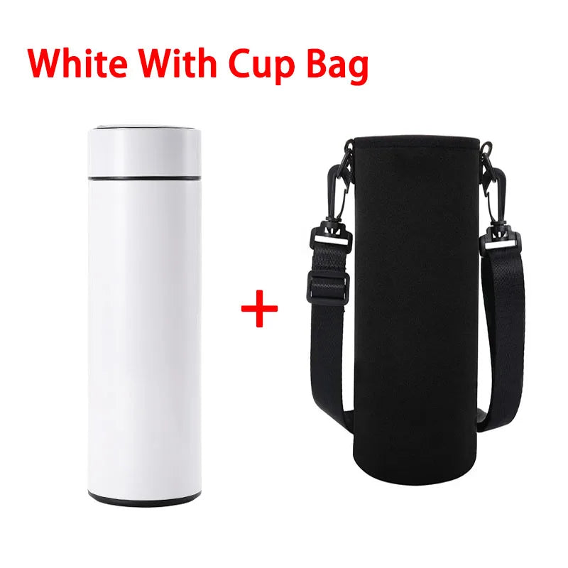 500ML Intelligent Temperature Thermos Bottle Stainless Steel Insulated Cup Portable Vacuum Flask Keeps Cold and Heat Thermal Mug