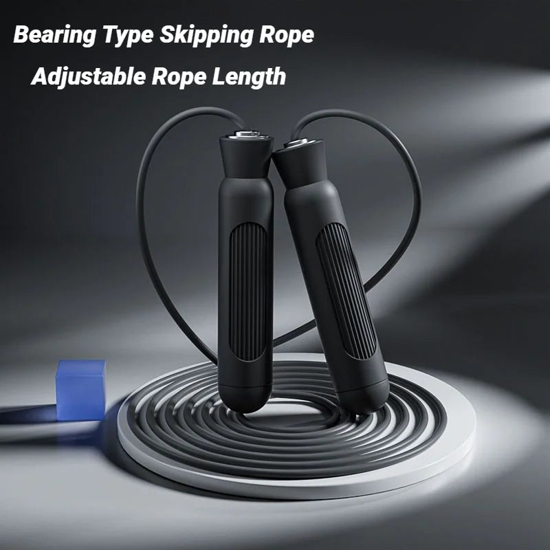 Adjustable Jump Rope For Speed Skipping Exercise Weight-Loss Fitness Women Men And Kids Ropea Length Steel Ropes With Bearings