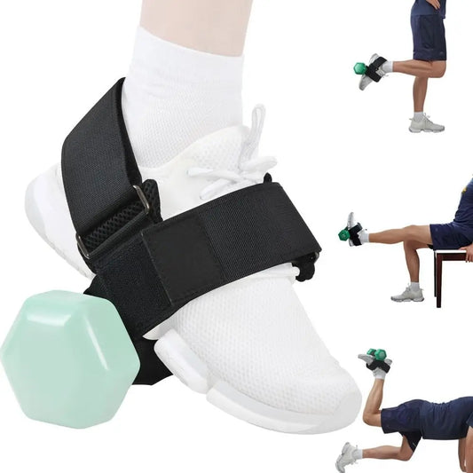 Adjustable Dumbbell Foot Strap Comfortable Ankle Buckle Tibialis Trainer Shin Assist Sturdy Dumbbell Foot Attachment Leg Muscles