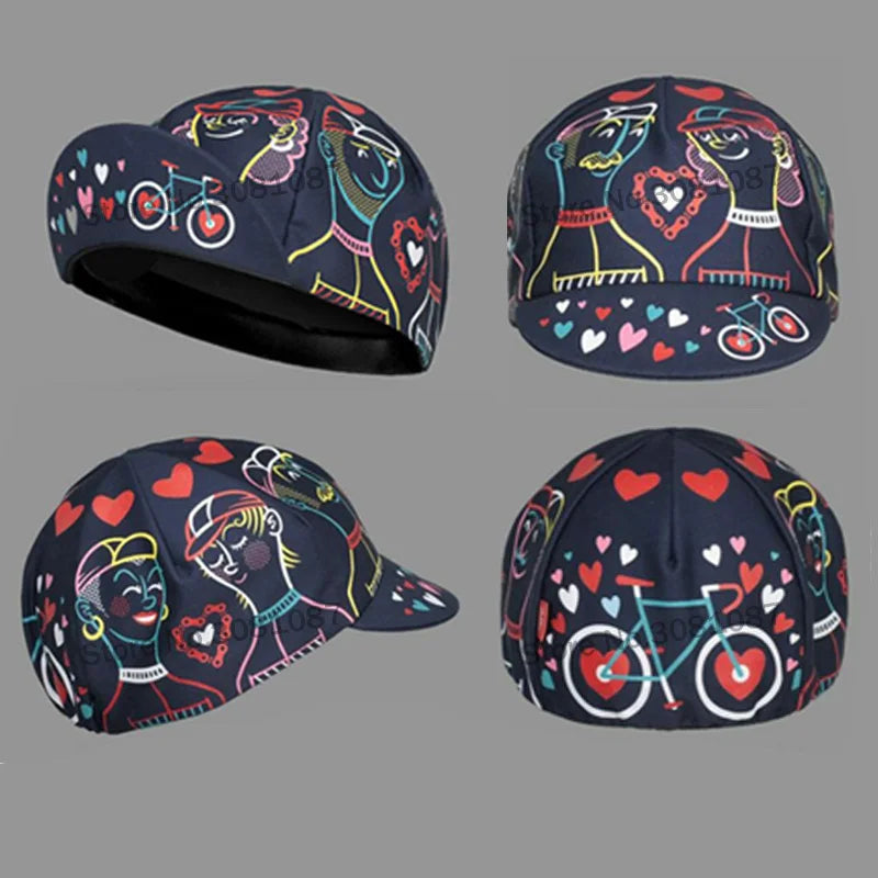 Cycling Hat Funny Road Bicycle Cap Summer Breathable Colorful Bike Headwear Men and Women Gorra Ciclismo