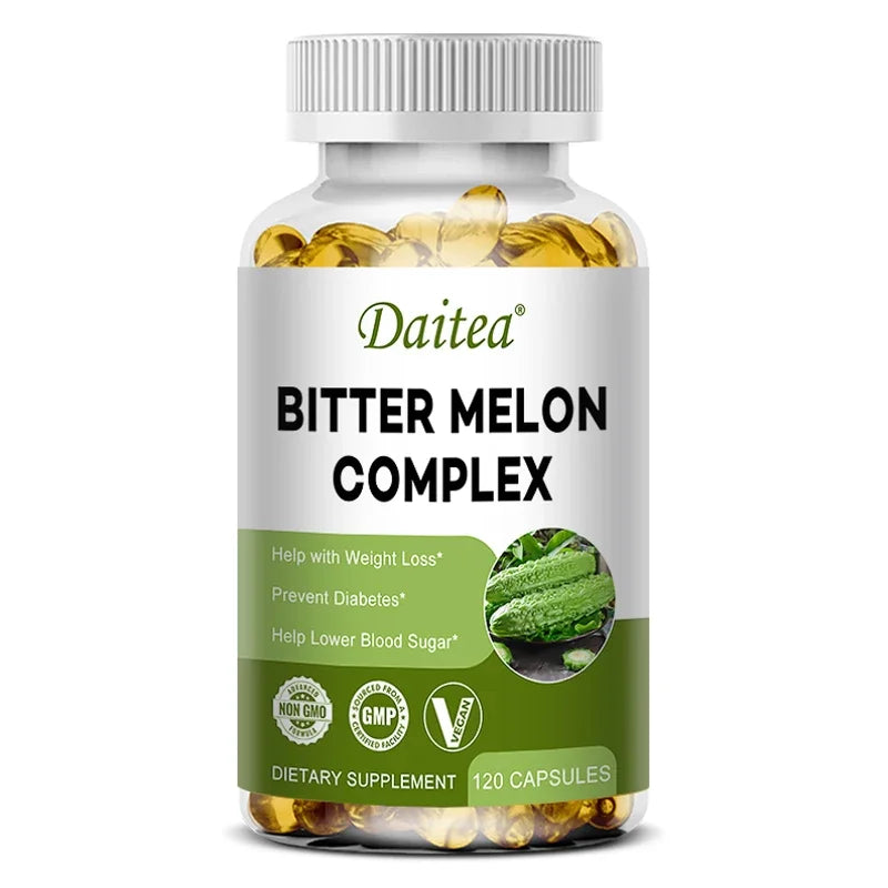 Bitter Melon Extract, Supports Digestive Health, Healthy Blood Sugar Levels, Multivitamin Supplement, 120 Capsules
