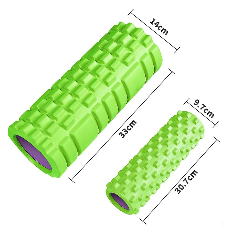 33cm Yoga Column Foam Axis Massage roller Muscle Back Muscle  MassageThe grid Back training set shipping
