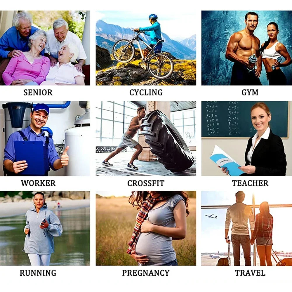 GOMOREON 1Pair Ankle Compression Sock for Men and Women, Low Cut Compression Running Sock with Ankle Support