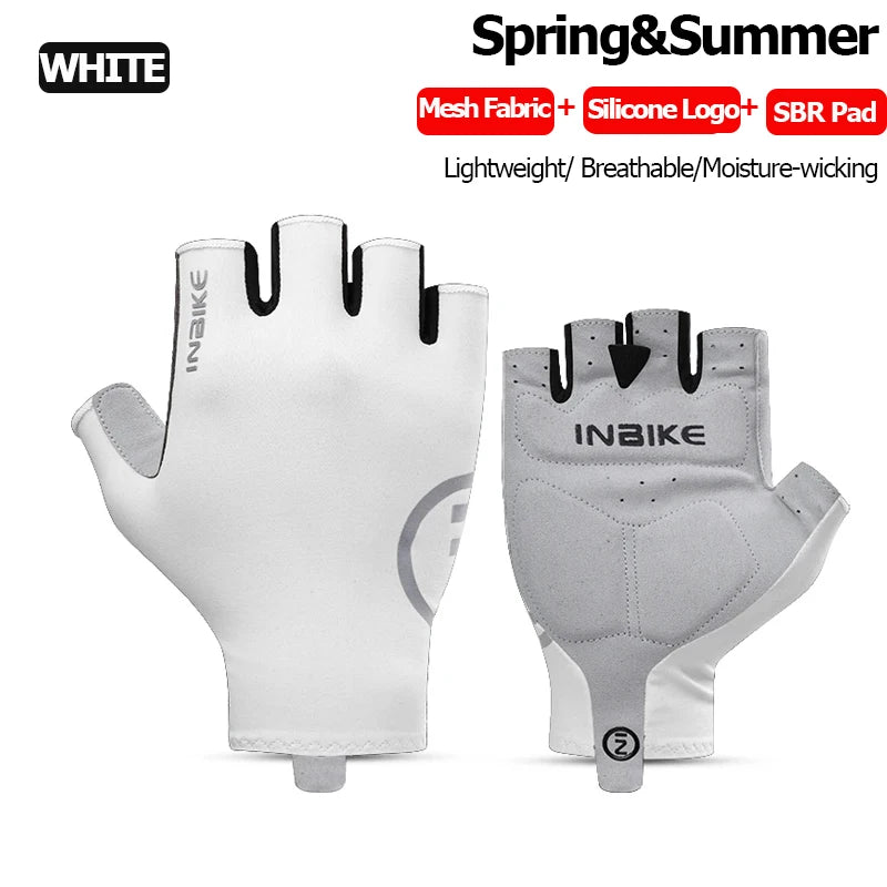 INBIKE 2024 Cycling Gloves Gel Padded for Men Autumn Winter Fleece Road Bike Gloves MTB Full Finger Touchscreen Bike Accessories