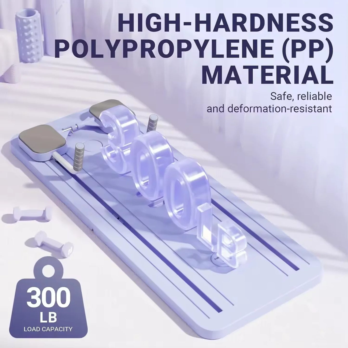 Multifunctional Abdominal Board Fitness Board Push Up Plate Pilates Board Ab Board Reformer Fitness Core Workout Equipment