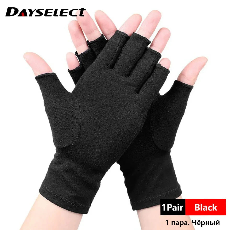1 Pair Compression Arthritis Gloves Wrist Support Joint Pain Relief Hand Brace Women Men Therapy Wristband Compression Gloves