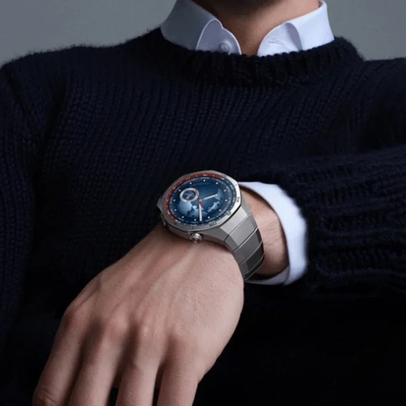 No Gaps Luxury Titanium Alloy Strap for Huawei Watch GT 5 Pro Metal Bracelet for Huawei Watch GT 5 Pro Men's Style Business Band