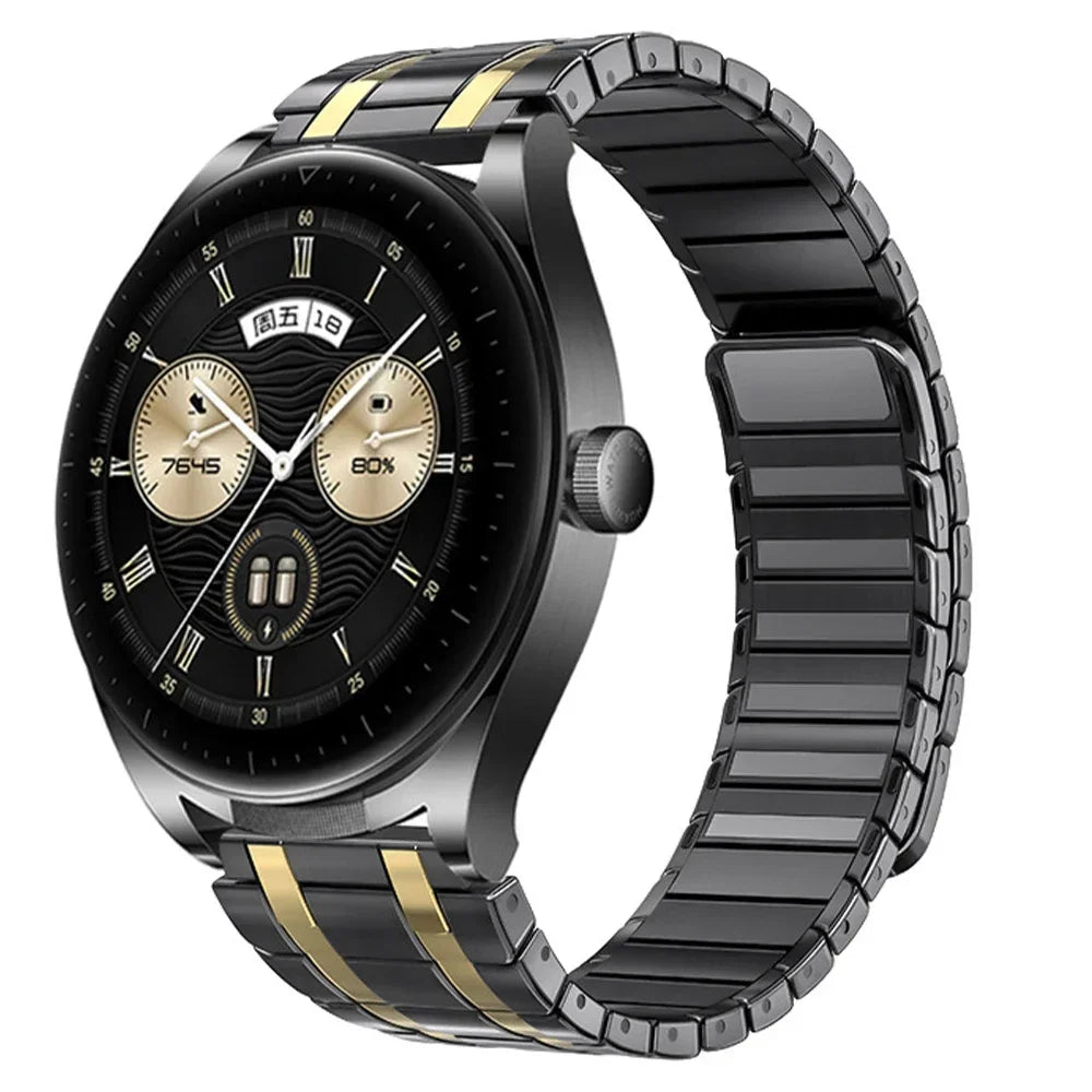 Stainless Steel Band for Amazfit Balance GTR 4 3 Men Magnetic 22mm Strap for Huawei GT3 GT4 GT5 Pro 46mm Watch 4/4 Pro Ultimate