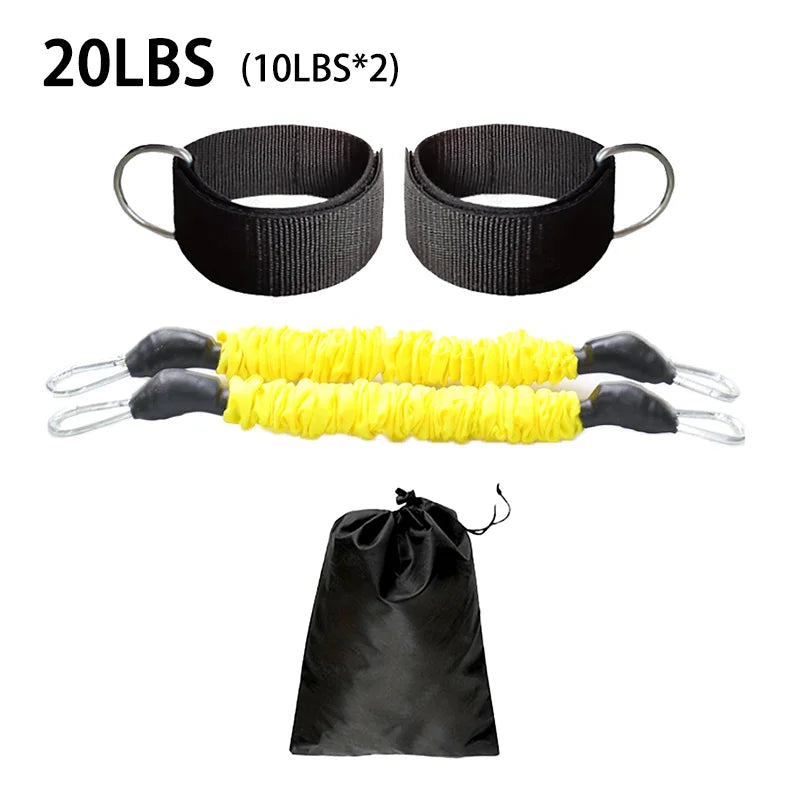 1 PC Leg Strength Trainer Fastener Fitness Foot Ring Foot Buckle Ankle Strap Stretch Resistance Band Pull Cord Accessories