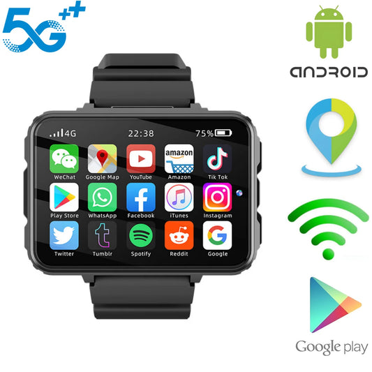 GOLDENSPIKE VP999 5g Smart Watch 2.4'' Amoled With GaoFit App 500W Dual Camera GPS WIFI Play Store Bluetooth Smartwatch 64GB Rom