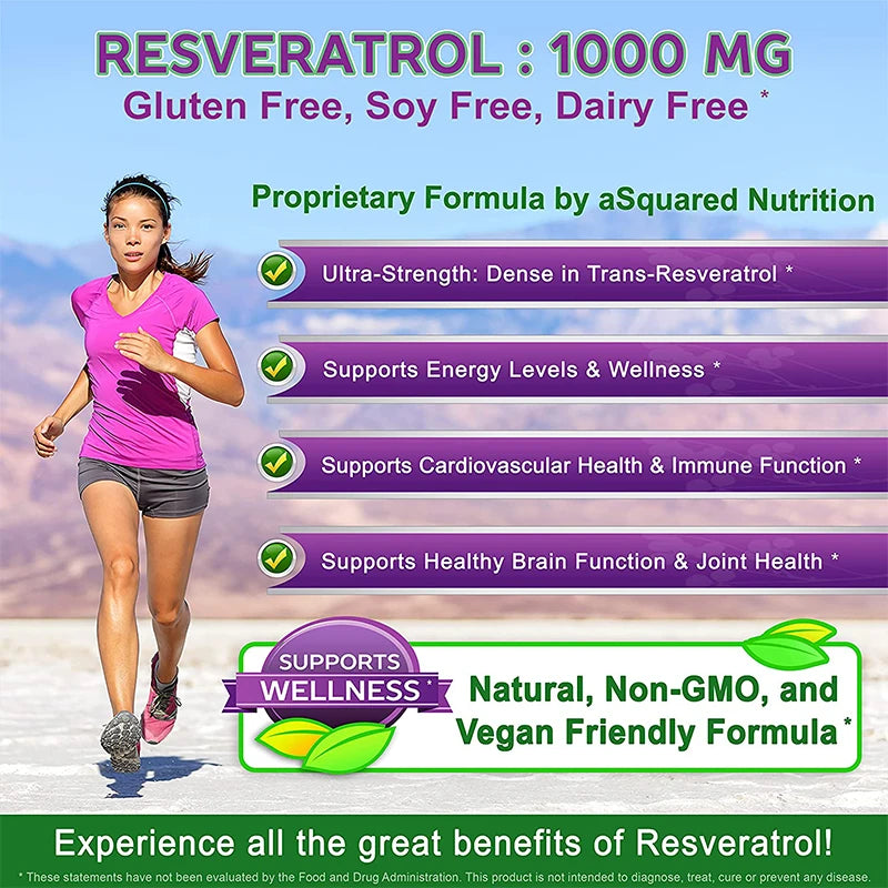 Balincer Resveratrol Capsules Support Cardiovascular Health, Antioxidants, Improve Immunity, and Promote Smooth Skin