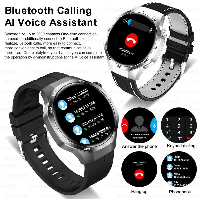 New GT 5 PLUS Smart Watch Men Women  AMOLED HD Screen SmartWatch Heart rate Blood oxygen Music Sport GPS tracker NFC Smartwatch