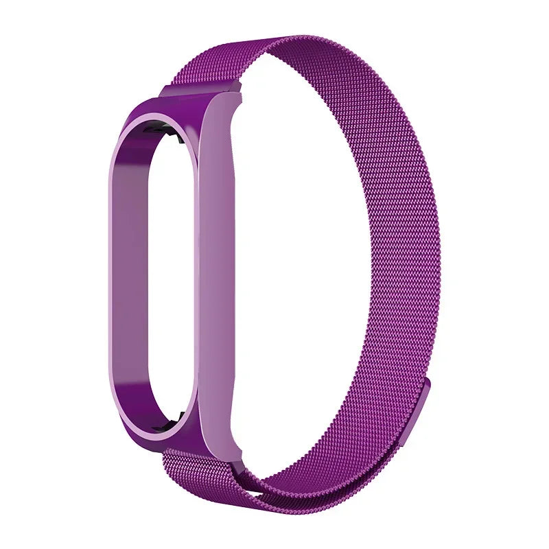 Milanese Loop Strap For Xiaomi Mi Band 7 6 5 4 3 Stainless Steel Magnetic Bracelet Metal Wristband for Xiaomi mi band 4 3 Straps