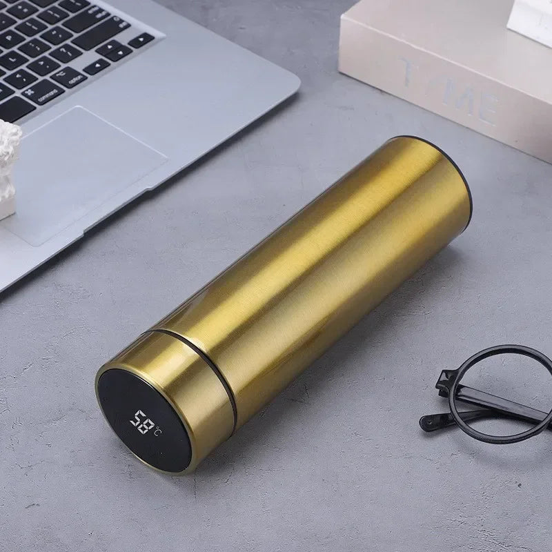 500ML Intelligent Temperature Thermos Bottle Stainless Steel Insulated Cup Portable Vacuum Flask Keeps Cold and Heat Thermal Mug