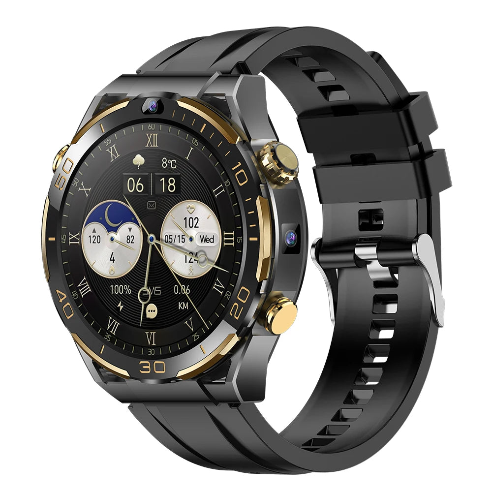 NEW JingTider JT7 MTK6762 Octa Core 4G LTE Smart Watch Men 1.508" Real AMOLED Screen Android 10 Smartwatch Dual Camera WIFI GPS