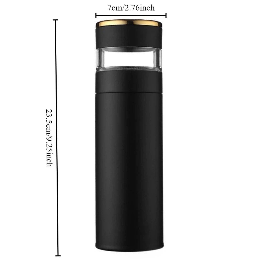 Teapot 316 Intelligent Temperature Measurement Insulated Cup LED Temperature Display Travel Tea Cup Stainless Steel Filter