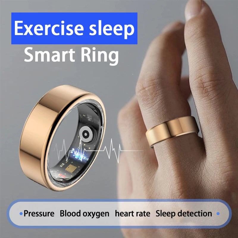 Smart Ring 2024 Smartring R02 Health Monitoring IP68 Waterproof Multi-sport Modes Bluetooth Sleep Tracker Finger Ring Man