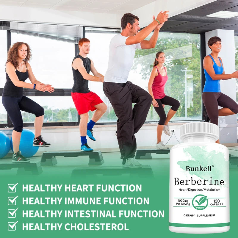Berberine Supplement 1000mg - Supports Cholesterol, Heart, Healthy Weight & Immune, Gastrointestinal Health, Non-GMO