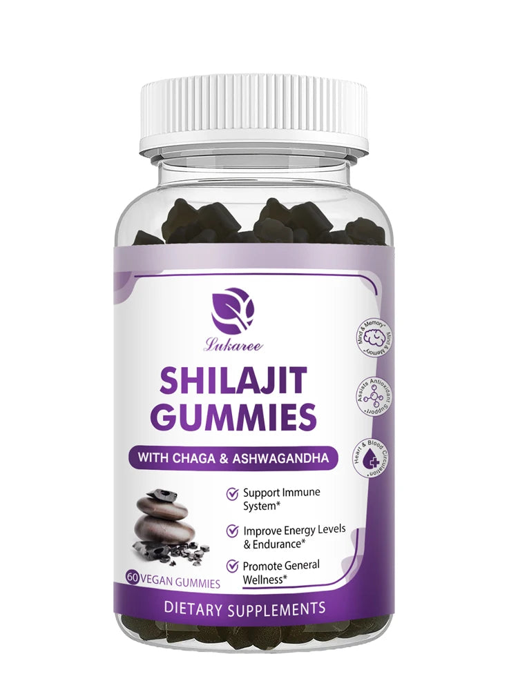 100% Himalaya Pure Shilajit Gummies 13 in 1 Original Mineral Health Supplement Non-GMO Brain Memory Cognitive Energy Health