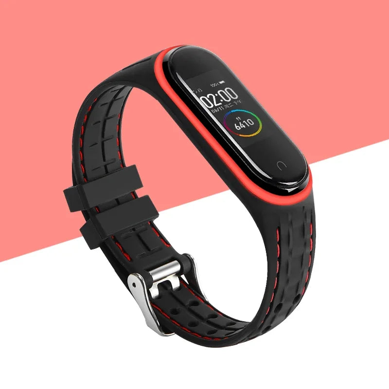 Strap For Mi band 7 6 5 Bracelet Sport belt Silicone watchband replacement Smartwatch bracelet for Xiaomi mi band 3 4 5 6 strap