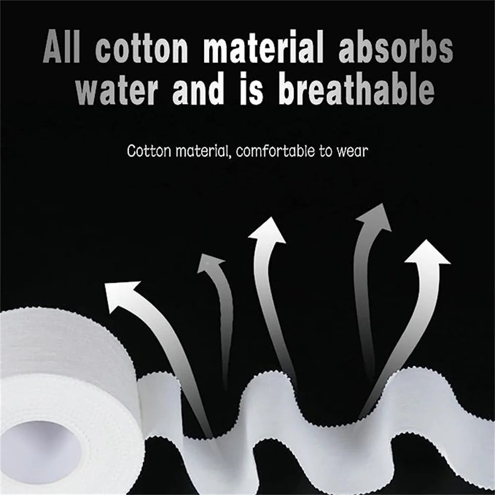 4pcs Boxing Adhesive Sport Tape Cotton White Tape First Aid Injury Wrap 3.8cm Elastic Adhesive Bandage Athletic Tape for Ankles