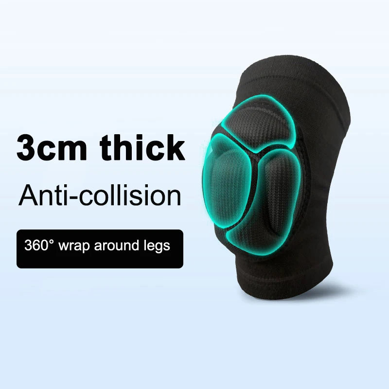 1Pair Thickened Protection Sports Kneepad Gym Support Fitness Gear Gear Basketball Brace Protector Male/Female Non Slip Pads