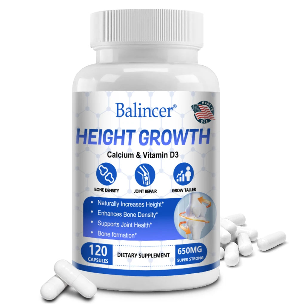 Bone Growth Supplement for Adults and Children - Increase Bone Density, Reduce Bone Loss, Support Osteoporosis