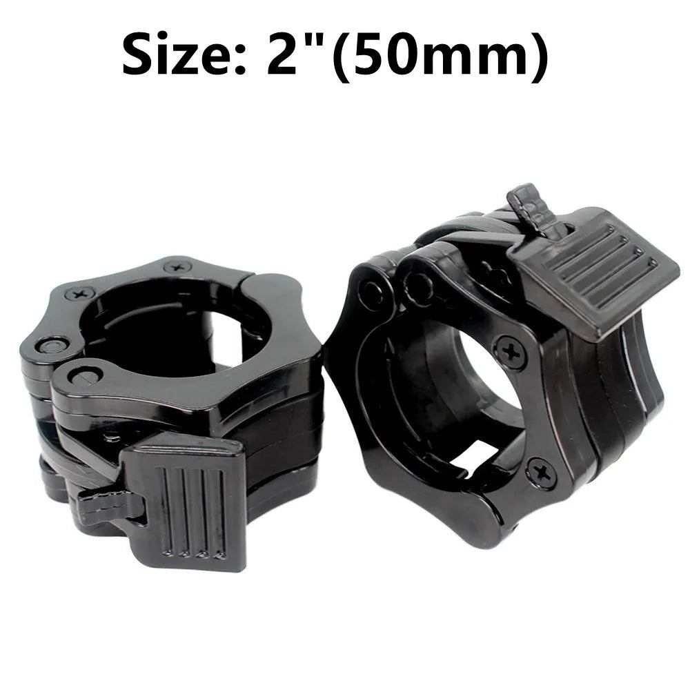 1“/2" Dumbbell Clips Barbell Clamp Collars Quick Release Standard Barbell Clip Non-Slip Lock for Gym Weightlifting Powerlifting
