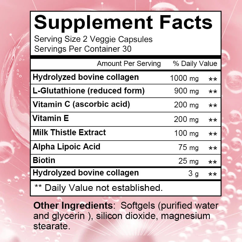 Collagen Multi Complex 2500mg, Supports Healthy Joints, Hair, Nails, Promotes Absorption, Helps Moisturize Skin, Antioxidants