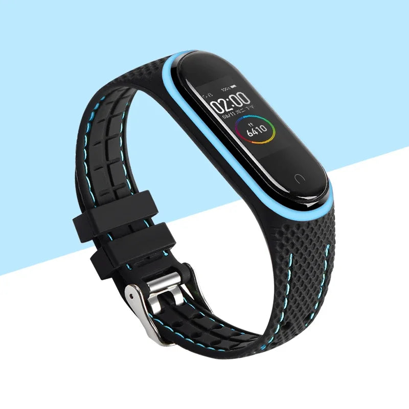 Strap For Mi band 7 6 5 Bracelet Sport belt Silicone watchband replacement Smartwatch bracelet for Xiaomi mi band 3 4 5 6 strap