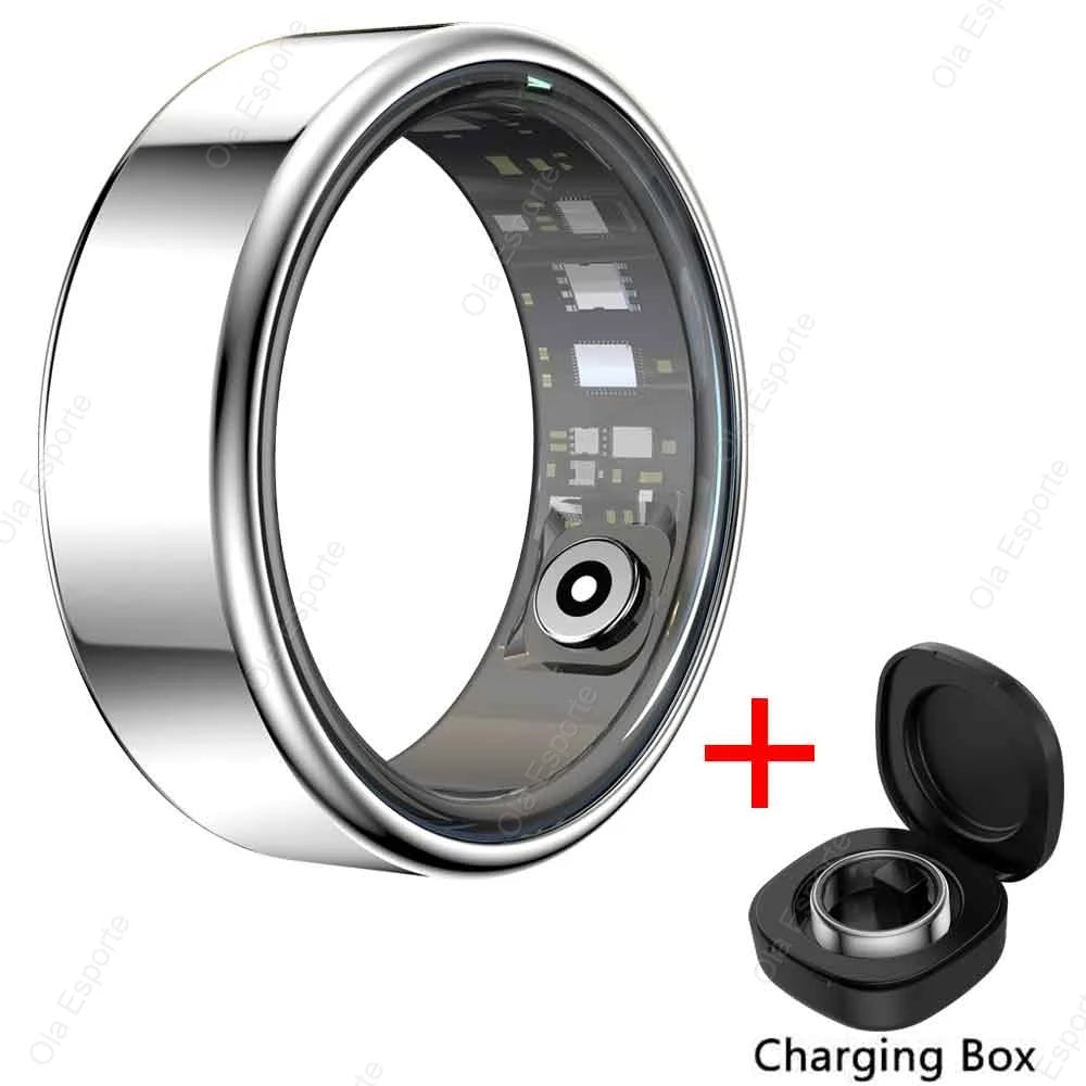2025 New For Xiaomi Smart Ring Men Women, Heart Rate and Blood Oxygen Monitor Smartring IP68 & 5ATM Waterproof, Multi-sport Mode