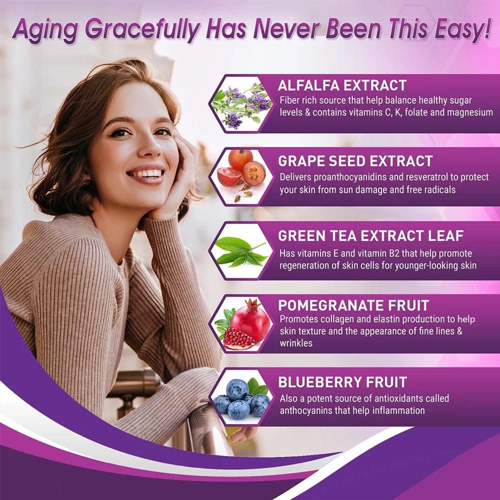 Fearathe Resveratrol Capsules - Supports Brain and Immune Function, Heart Health, Brain Health, Anti-Aging, Antioxidant