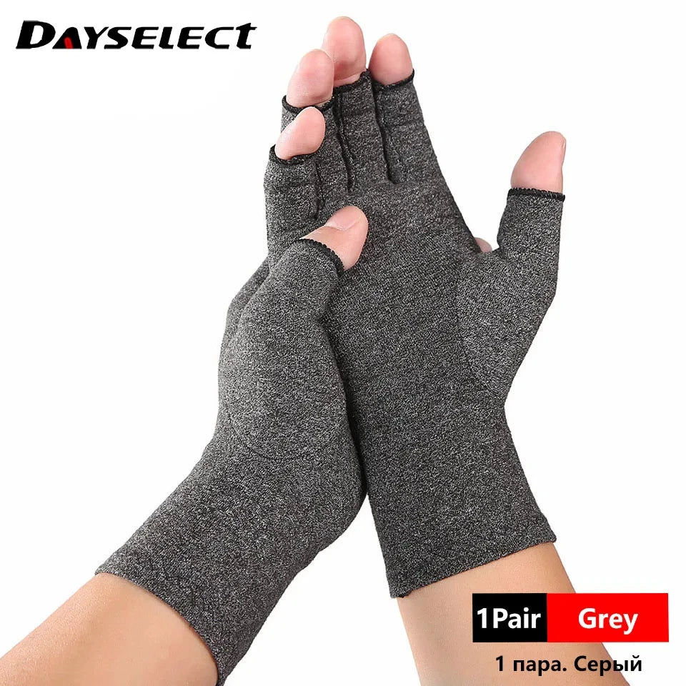 1 Pair Compression Arthritis Gloves Wrist Support Joint Pain Relief Hand Brace Women Men Therapy Wristband Compression Gloves