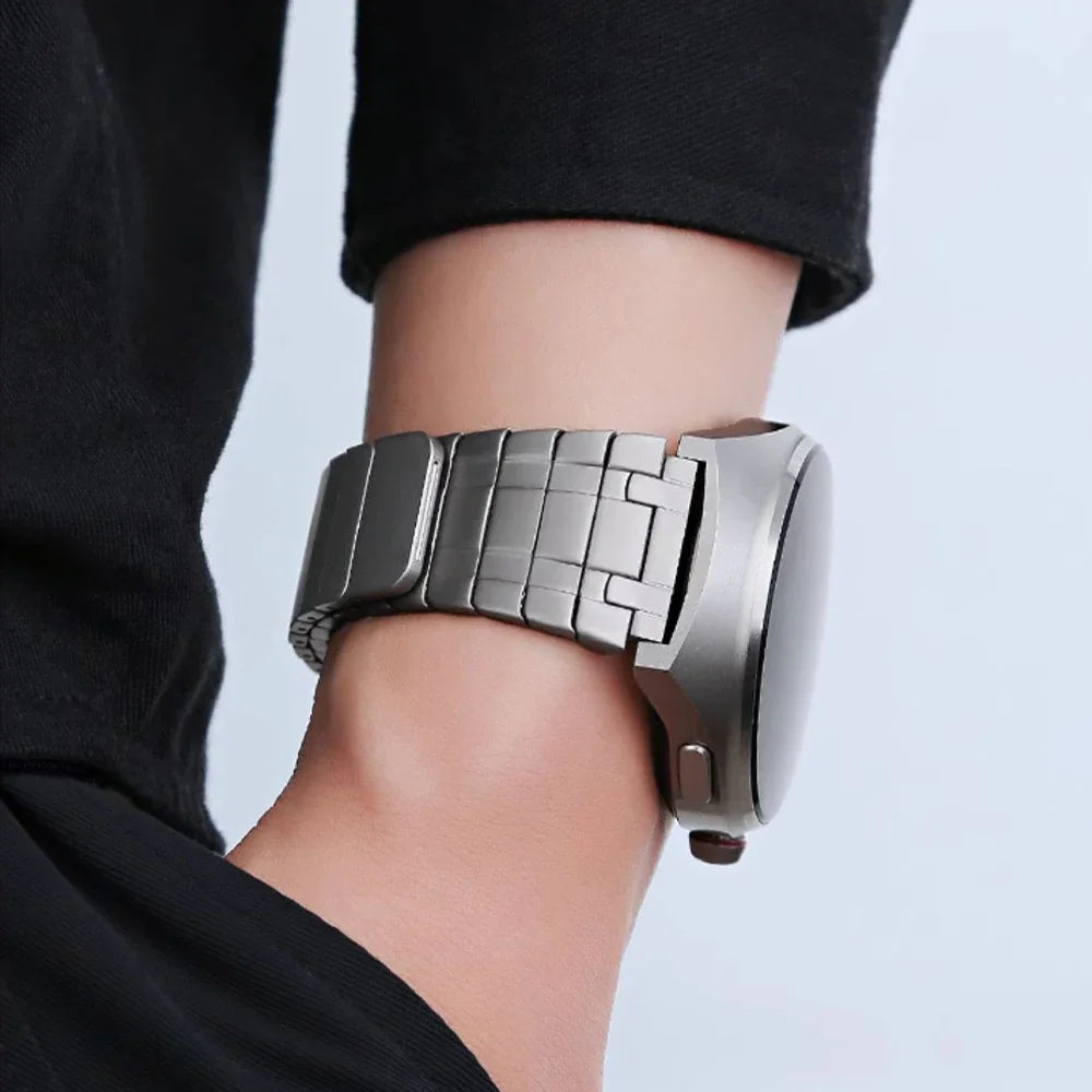 22mm Magnetic Stainless Steel Band For Huawei Watch 4Pro GT 3 4 46mm Ultimate Strap For Amazfit gtr4/GTR 47mm Business Bracelet