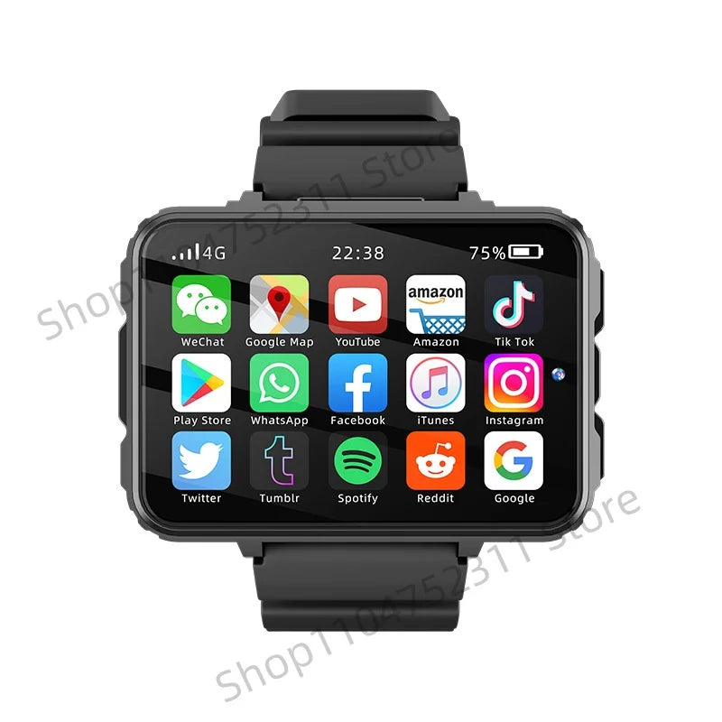 VP999 4G Smart Watch 2.4inch Large Amoled Smartwatch With Dual Camera GPS WIFI Sim Card Slot Play Game Video Calling App Store