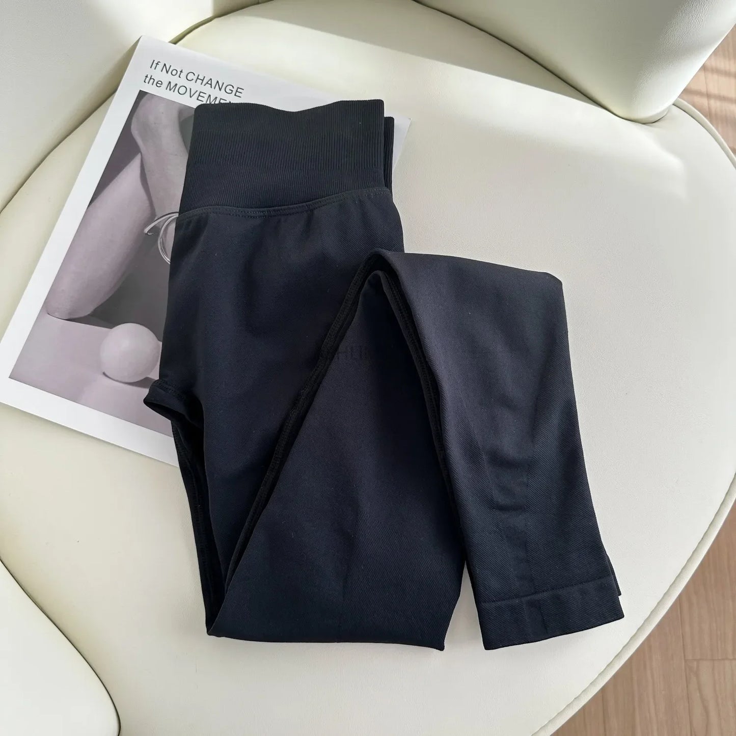 Impact Leggings With Logo Gym Seamless Leggings Women Low Waist Scrunch Bum Leggings Workout Clothes Sports Tights Yoga Pants