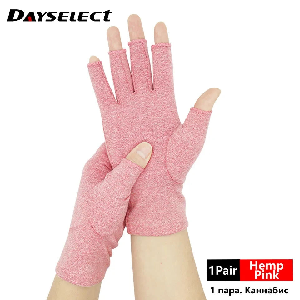 1 Pair Compression Arthritis Gloves Wrist Support Joint Pain Relief Hand Brace Women Men Therapy Wristband Compression Gloves