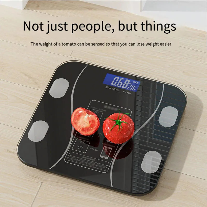 New LED charging smart app synchronizes body fat scale digital proportion Bluetooth weight loss body fat scale electronic scale