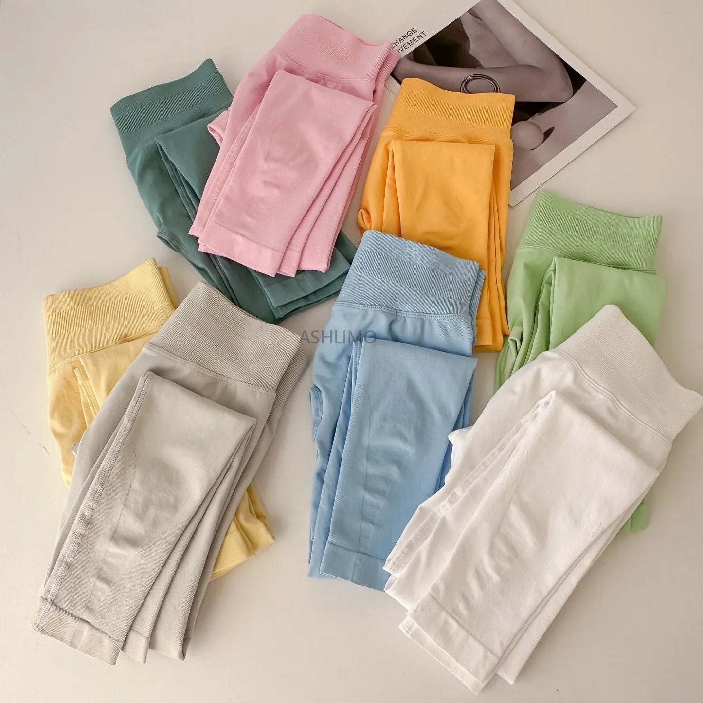 Impact Leggings With Logo Gym Seamless Leggings Women Low Waist Scrunch Bum Leggings Workout Clothes Sports Tights Yoga Pants