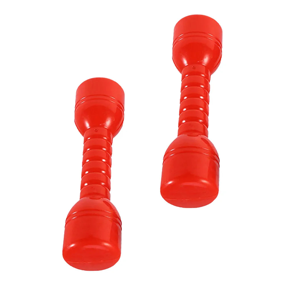 2Pcs Plastic Dumbbells Children'S Sports Fitness Dumbbells Fitness Equipment Children Dumbbells Toddler Toys Fitness Barbell
