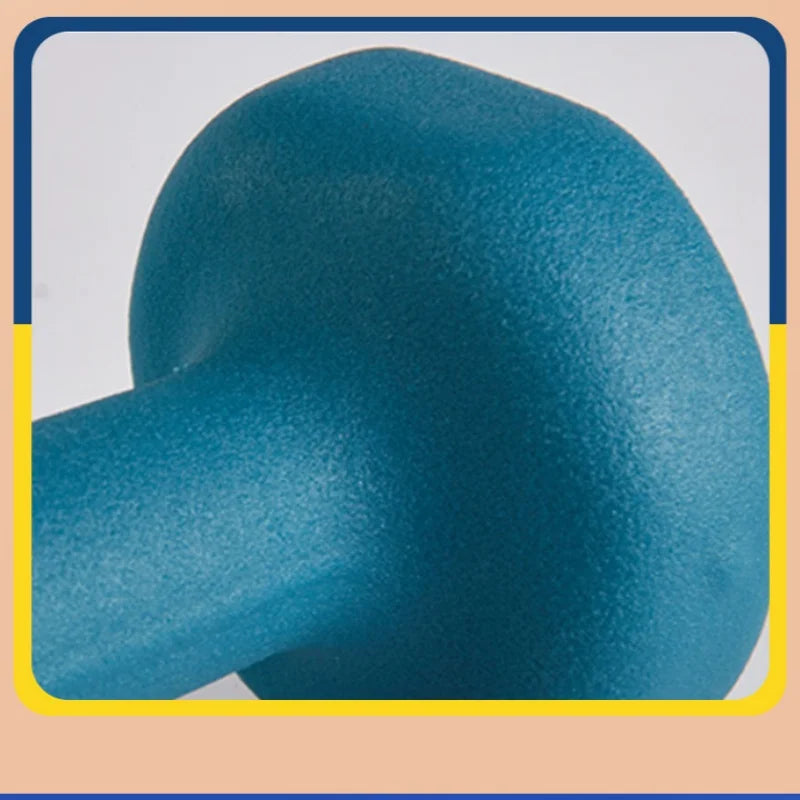 Women's Home Fitness Dumbbells 2KG A pair Of Women's Macaron Hemp Noodles Immersion Small Dumbbells Pure Iron Solid Style