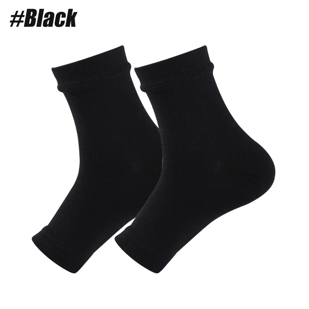 1Pair Nano Socks Neuropathy Socks Compression Sleeve For Ankle Swelling,Plantar Fasciitis,Neuropathy - Nano Brace For Women Men