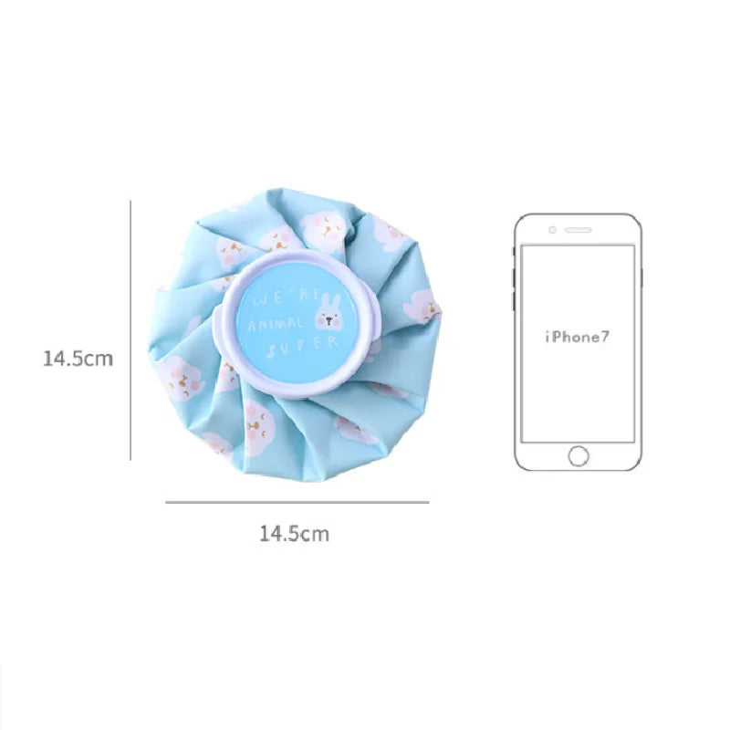 Cloth Ice Pack Household Folding Ice Pack Cartoon Thickening Leakproof Hot Water Bag Cold and Hot Compress Physiotherapy Bag Wat