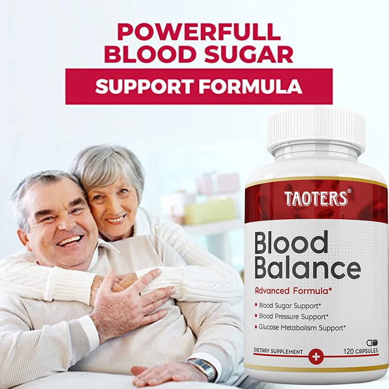 Blood Balance - Supplement, Supports Regulated Blood Sugar and Blood Pressure, Glucose Metabolism, 120 Capsules