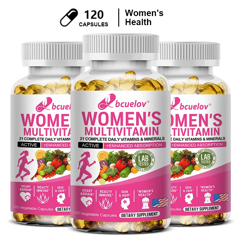 Multivitamin Mineral Supplement Antioxidant, Improved Nutrient Absorption Heart Health Natural Energy Support Multivitamin