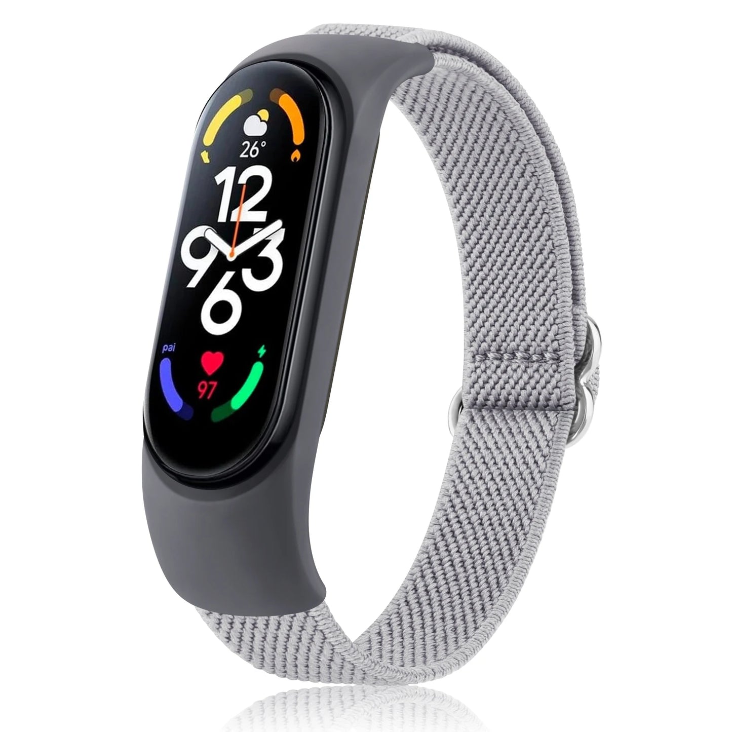 Elastic Nylon Watch Strap For Xiaomi Mi Band 7 6 5 4 3 Band Adjustable Wristband For Xiaomi Mi Band 3 4 5 6 7 Strap Replacement