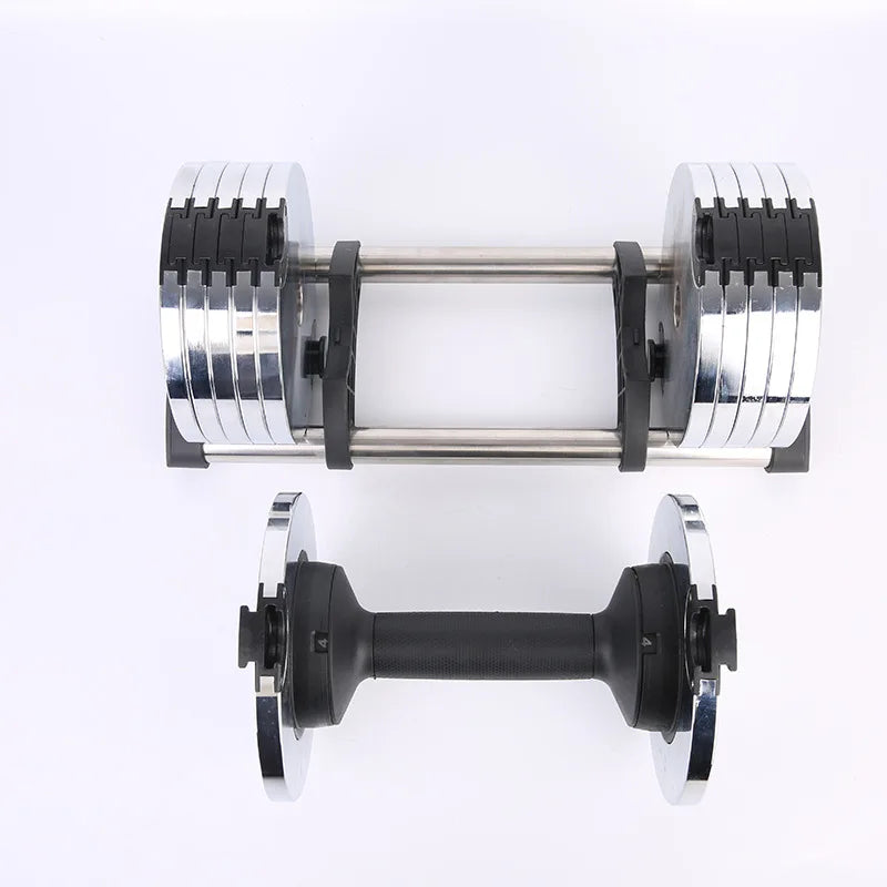 MIYAUP-Adjustable Dumbbell for Men, Fitness Dumbbell, Environmental Protection, Stainless Steel Material, Solid Weight