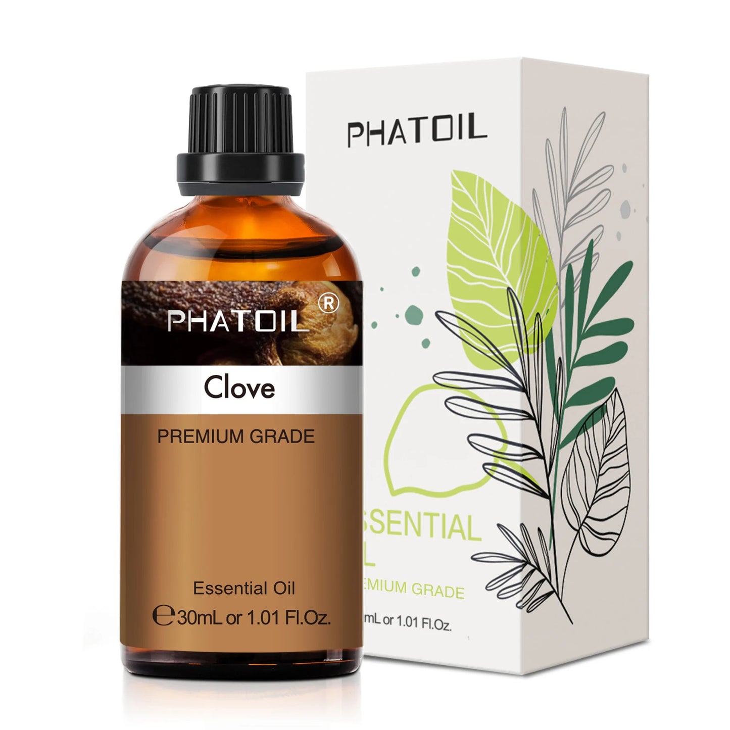 PHATOIL 1PCS Aromatherapy Essential Oil 30ml Lemon Eucalyptus Spearmint Australian Tea Tree Juniper Rose Aroma Essential Oils