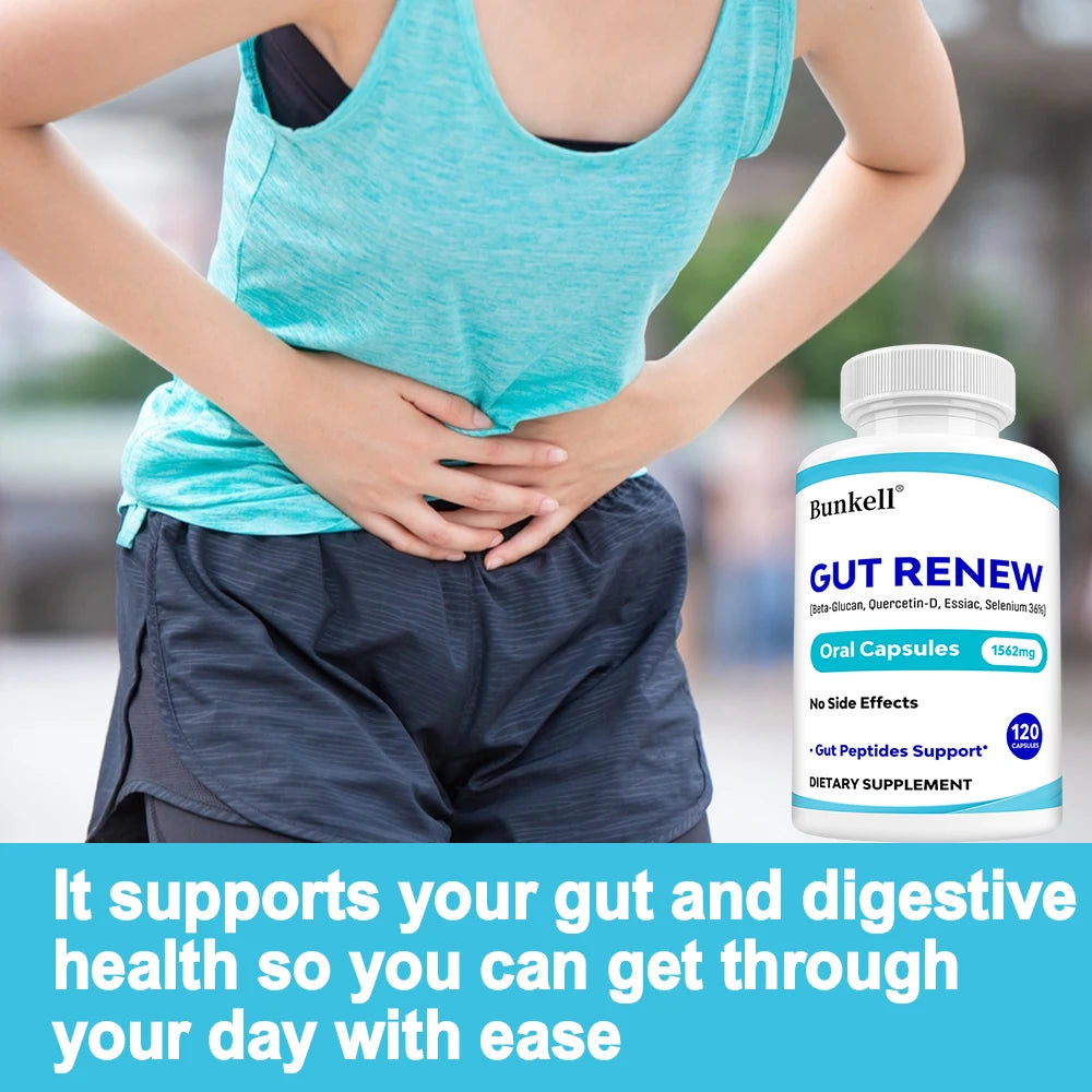 Gut Health Capsules Supplements - Immune System & Digestive Health, Help Maintain Beneficial Bacteria in The Intestines