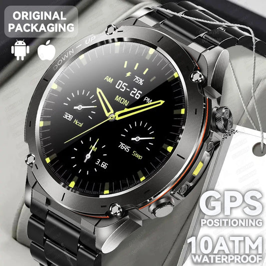 New For HUAWEI Dual-Band Satellite GPS Smartwatch Ultra HD AMOLED Screen Compass 10ATM Waterproof Sports SmartBracelet Men Watch